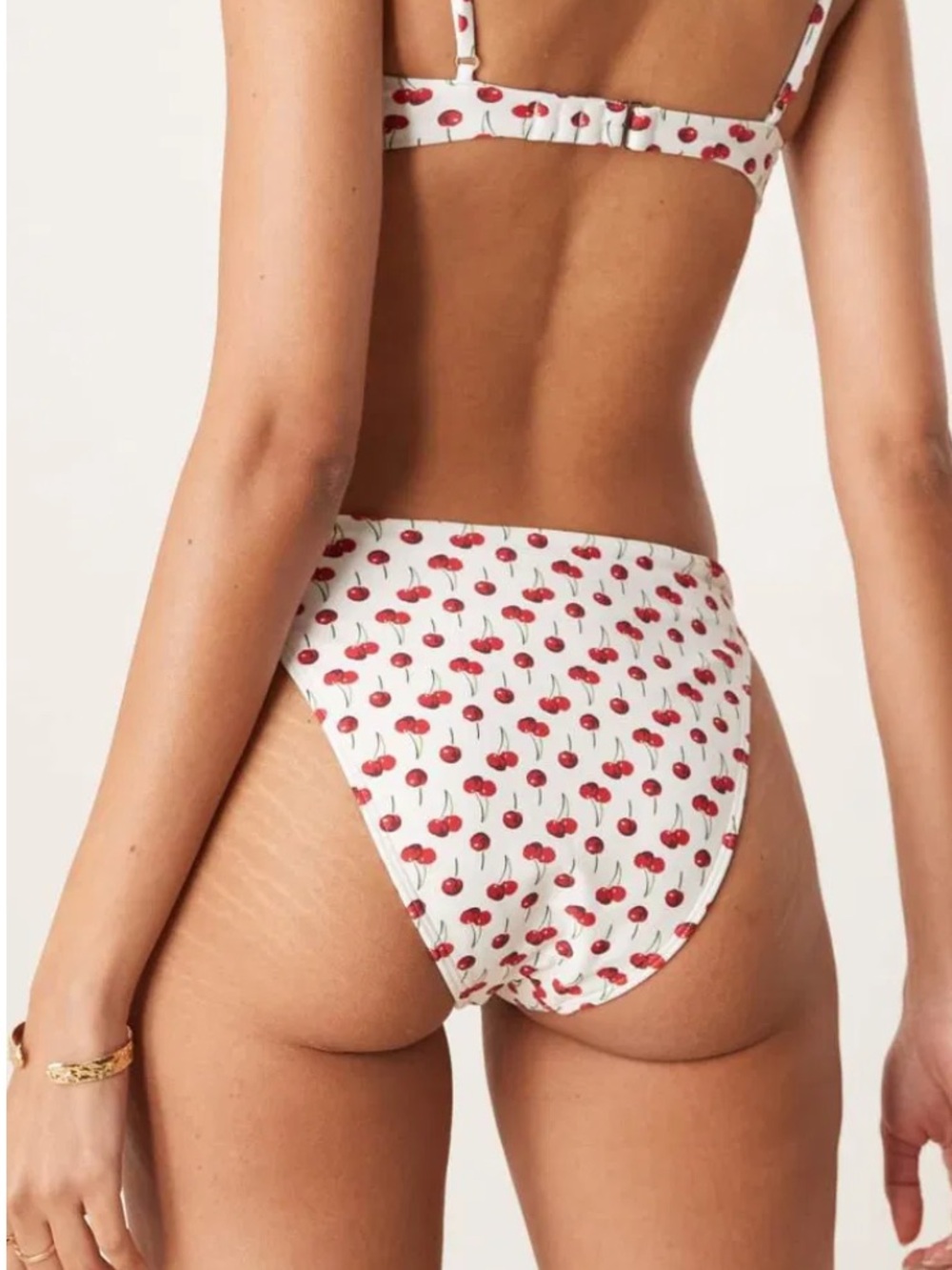 NEW! Abercrombie & Fitch Cherry Print Moderate Coverage Bikini Bottom –NWT –XS 🍒